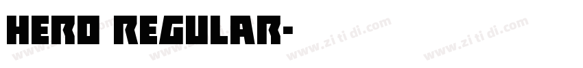Hero Regular字体转换